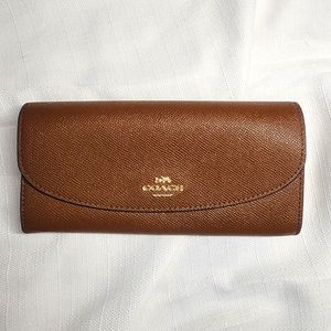 Coach Crossgrain Leather Envelope Wallet